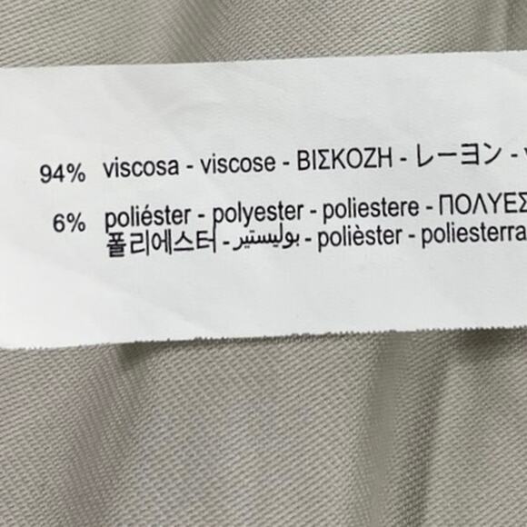 Zara Off White Long Open Front Drapey Waterfall Light Trench Coat Jacket Size XS - Picture 5 of 5